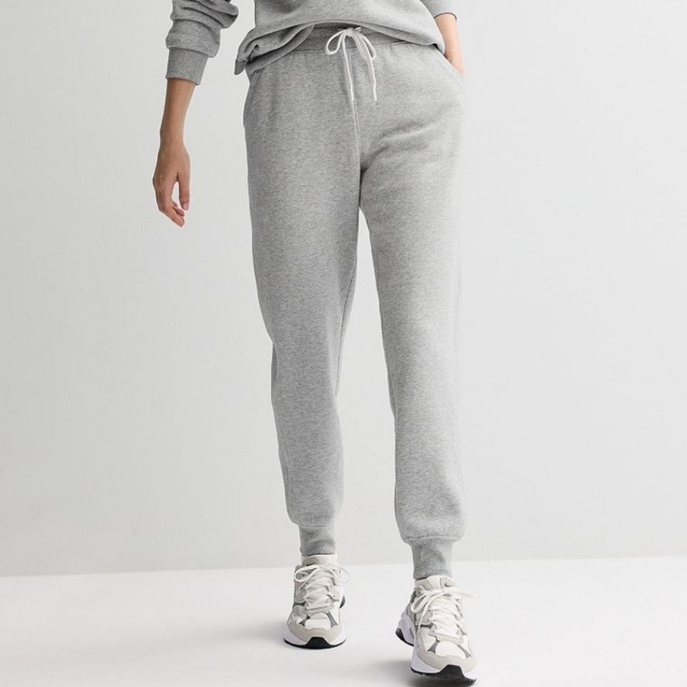 Tek Gear Women's Ultrasoft Fleece Jogger Pants Gray Size L NWT